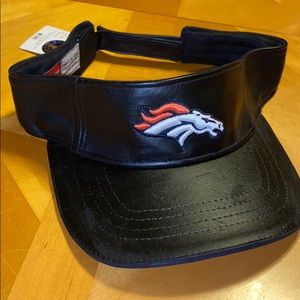 Vintage leather Reebok Broncos visor